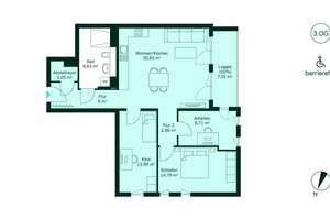 Barrierefreie Eigentumswohnung mit großzügigem Grundriss Loggia und Keller – Roermonder Straße 76, 52072 Ponttor, Aachen – Vorschaubild 9