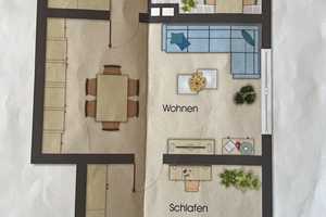 Stilvolle, sanierte 2-Zimmer-Wohnung mit Einbauküche in München – München – Vorschaubild 1