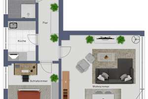Westend/Charlottenburg; attraktive und bezugsfreie 2-Zimmer-Wohnung mit Süd-Balkon und TG-Stellplatz – Die vollständige Adresse der Immobilie erhältst du vom Anbieter., 14050 Westend, Berlin – Vorschaubild 14