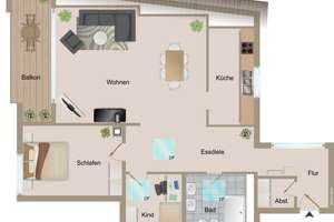 Elegante 3,5-Zi.-ETW in Sinsheim-Mitte – Die vollständige Adresse der Immobilie erhältst du vom Anbieter., 74889 Sinsheim – Vorschaubild 7