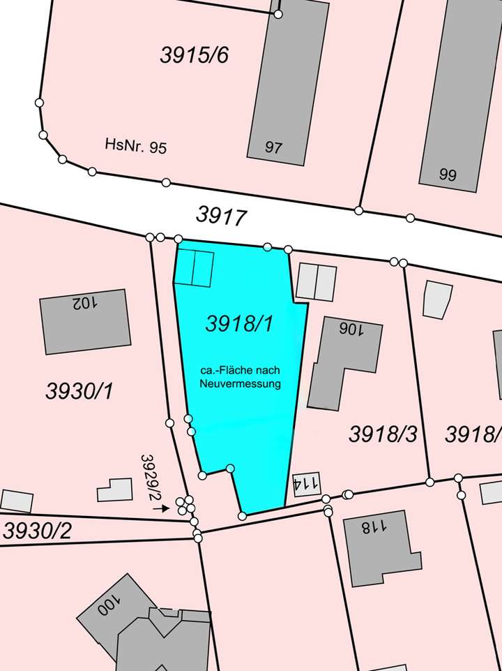Lageplan mit neuer Fläche