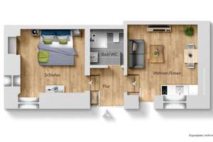 Seltene Gelegenheit! Interessantes 2 Zimmer-Aparment in toller Wohnlage! – Die vollständige Adresse der Immobilie erhältst du vom Anbieter., 70329 Rohracker, Stuttgart – Vorschaubild 2