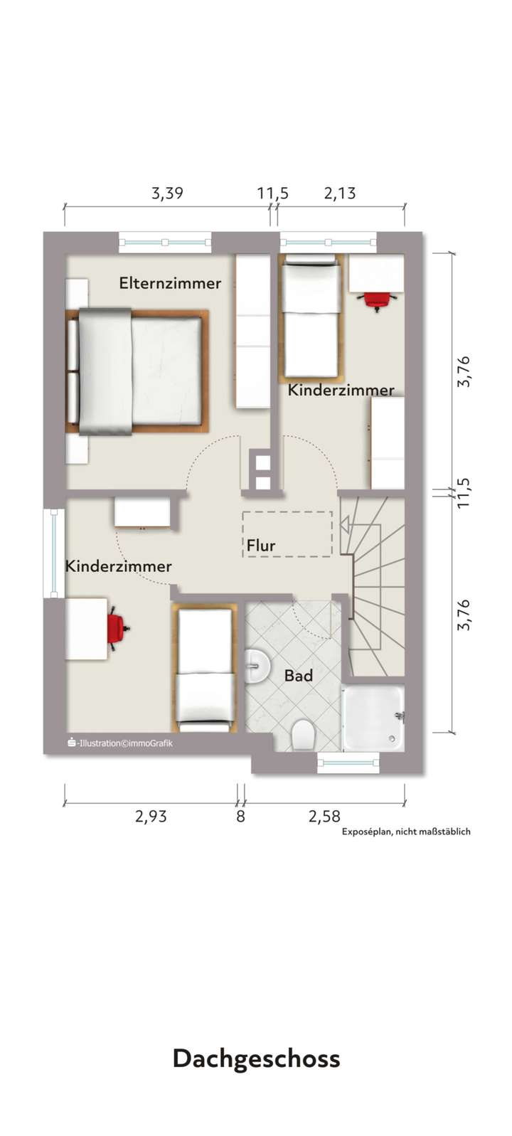 Grundriss Obergeschoss