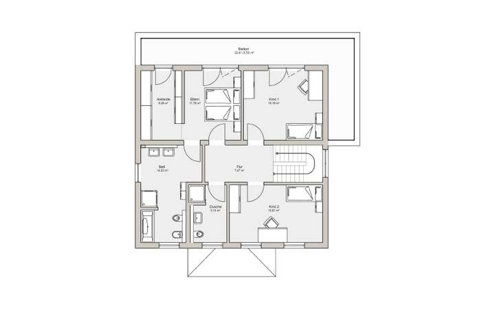 Grundriss Obergeschoss