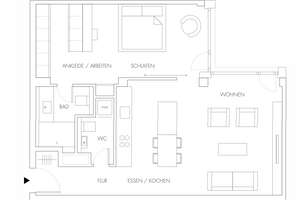 2-Zimmer Wohnung im 2. OG des FRIENDS Towers – Birketweg, 80639 37, 80639 Nymphenburg, München – Vorschaubild 2