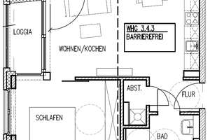 Südseite im Hafenviertel - 2 Zimmer KUBOX Apartment mit Einbauküche und Loggia – Rheinstraße 8, 26135 Osternburg, Oldenburg (Oldenburg) – Vorschaubild 6