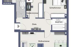 Eigentumswohnung wird ihr neues Zuhause! Penthousewohnung in Rheydt - Zentrum – Die vollständige Adresse der Immobilie erhältst du vom Anbieter., 41236 Rheydt, Mönchengladbach – Vorschaubild 2