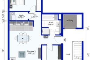Neuwertige 3-Zimmer-Eigentumswohnung (Baujahr 2015) mit zwei Balkonen und hochwertiger Wohnküche in – Die vollständige Adresse der Immobilie erhältst du vom Anbieter., 22307 Barmbek-Nord, Hamburg – Vorschaubild 15
