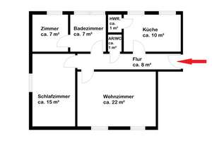 Walle / Großzügige 2,5-Zimmer-Dachgeschosswohnung – Die vollständige Adresse der Immobilie erhältst du vom Anbieter., 28219 Osterfeuerberg, Bremen – Vorschaubild 8