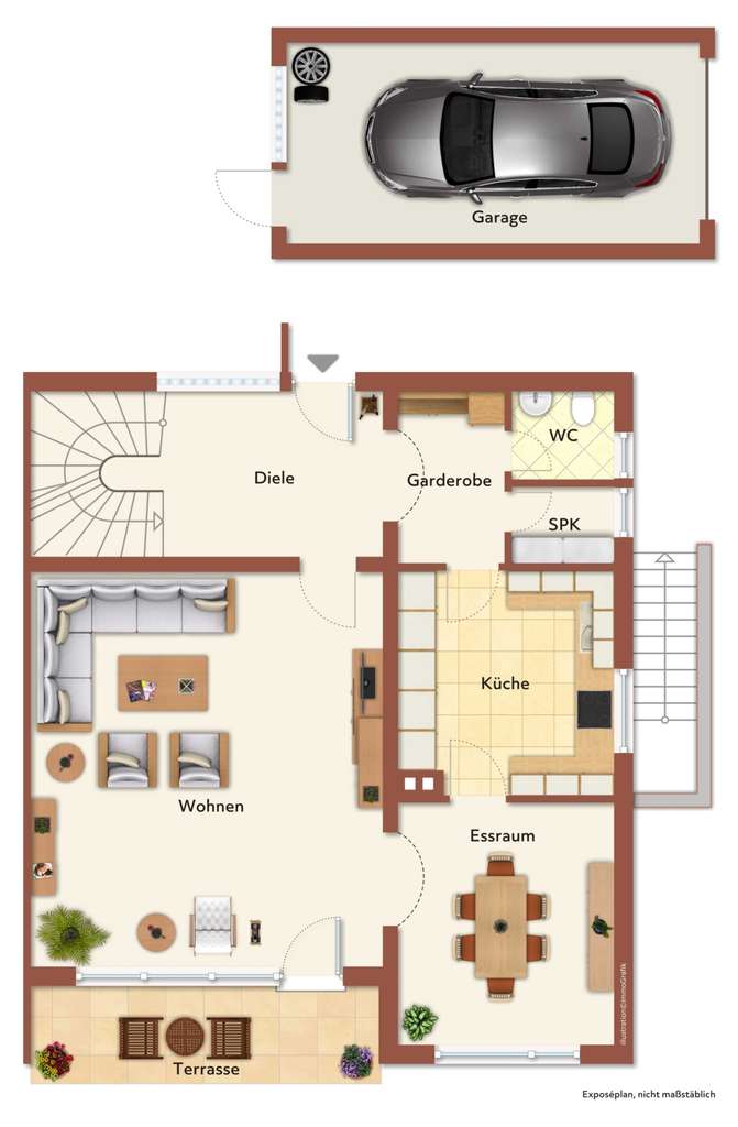Immobilie in Heroldsberg - Doppelhaus in Heroldsberg...Viel Platz in guter Wohnlage - Bild 2