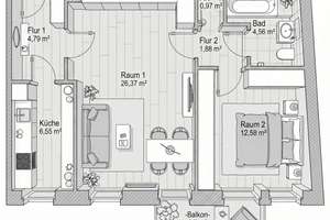 Gut vermietete Kapitalanlage mit Potential * 2 Zimmer mit Balkon – Hoffmannstraße 8, 12489 Adlershof, Berlin – Vorschaubild 5