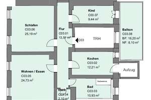 Perfekt für kleine Familien! Schöne 3-Zimmer-Wohnung mit Balkon in der Weststadt. – Moningerstraße 9, 76135 Weststadt, Karlsruhe – Vorschaubild 18