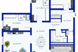 Kernsanierte 4-Zimmer-Wohnung mit Weitblick, großzügigem Grundriss & privatem TG-Stellplatz  – Die vollständige Adresse der Immobilie erhältst du vom Anbieter., 89134 Blaustein – Vorschaubild 20