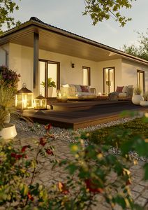 Der Bungalow mit der charmanten Form – ausgefallen und praktisch