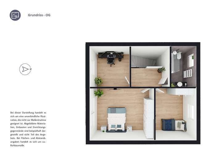 Grundriss Obergeschoss