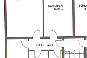 Sanierte 3-Zimmer-Wohnung mit Balkon in der Südstadt – Grosse Barlinge 46, 30171 Südstadt, Hannover – Vorschaubild 6