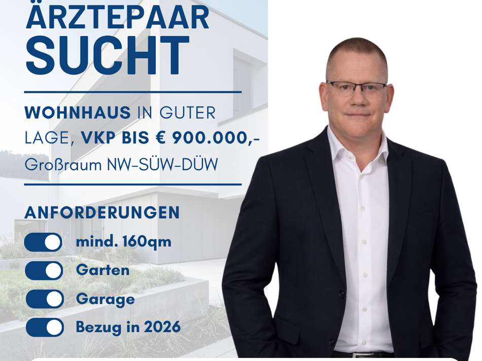 Kaufgesuch Ärztepaar sucht
