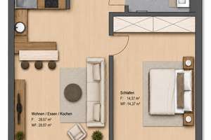 Barrierefrei wohnen mit Zukunft – Moderne 2-Zimmer-Neubauwohnung mit Balkon – Die vollständige Adresse der Immobilie erhältst du vom Anbieter., 38226 Lebenstedt, Salzgitter – Vorschaubild 7