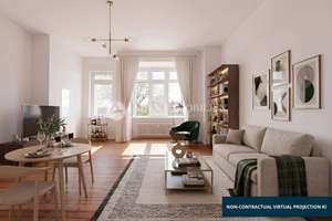 Attraktive 1-Zimmer-Wohnung mit Parkett und Tageslichtbad in ruhiger Lage