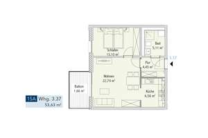 WBS-Wohnung für 2 Personen! Perfekt geschnittene 2-Zimmer Wohnung mit Balkon – Zum Lebensbaum 15a, 18147 Toitenwinkel, Rostock – Vorschaubild 6