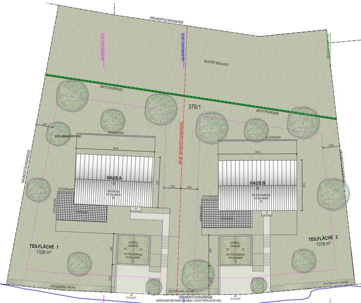 mögliche Grundstücksplanung