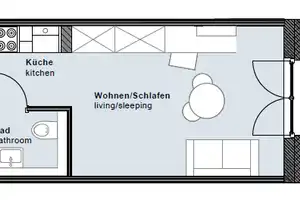 Ideal für Paare oder Singles: Neubauwohnung mit Einbauküche, Balkon, Aufzug & Gemeinschaftsterrasse – Allee der Kosmonauten 25a, 10315 Berlin – Vorschaubild 2