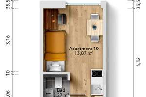 Neubau: Mikroapartments in KFW 55-Standard (A+) | Ap. 10 – Die vollständige Adresse der Immobilie erhältst du vom Anbieter., 81247 Obermenzing, München – Vorschaubild 7