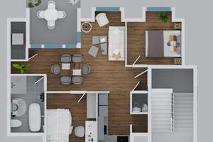 Neue Dachgeschosswohnung mit Flair im Energiesparhaus mit moderner Heiztechnik in Bonn   – Die vollständige Adresse der Immobilie erhältst du vom Anbieter., 53121 Endenich, Bonn – Vorschaubild 2
