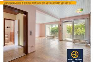 Sofort frei in Longerich: 4-Zimmer-Erdgeschosswohnung mit 105 m² & gr. Loggia & Gartenzugang