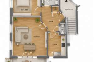 Gartenwohnung nahe Griebnitzsee mit 150 m² Privatgarten – Rosa-Luxemburg-Str. 4b, 14482 Babelsberg Nord, Potsdam – Vorschaubild 2
