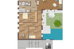 Atrium Bungalow „Aurora“ - außen kompakt, innen überraschend großzügig – Die vollständige Adresse der Immobilie erhältst du vom Anbieter., 84034 West, Landshut – Vorschaubild 48