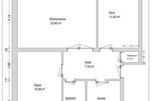 3-Zimmer-Wohnung mit Balkon in Bremen-Osterholz - provisionsfrei – Lausanner Str. 127-131, 28325 Tenever, Bremen – Vorschaubild 5
