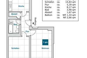 Eine 2 Raumwohnung mit Balkon – Mosenstr. 9, 1309 Striesen-Süd, Dresden – Vorschaubild 2
