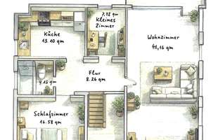 3-Zimmer Terrassenwohnung  in Düsseldorf-Gerresheim – Pfeifferstraße 35, 40625 Gerresheim, Düsseldorf – Vorschaubild 2