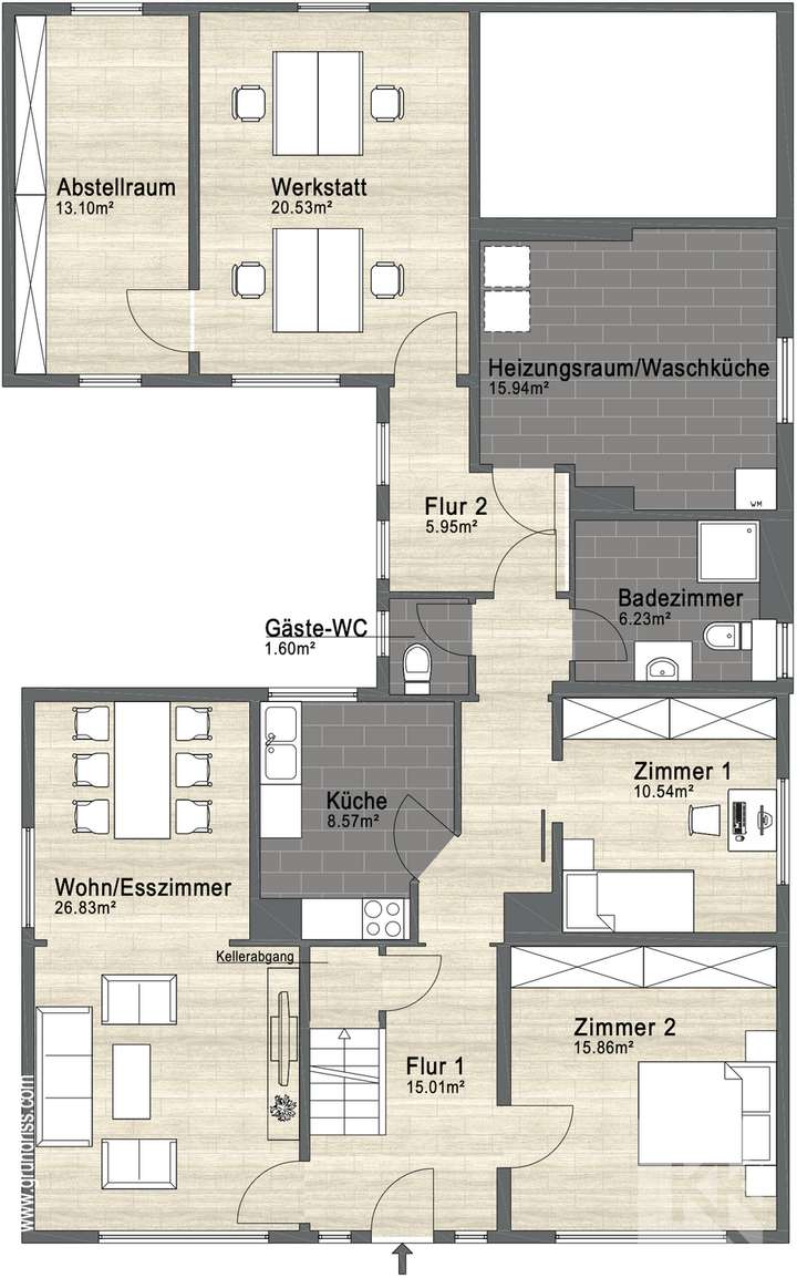 Grundriss Erdgeschoss