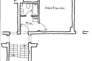1-Zimmer-Wohnung mit großem Balkon, Einbauküche und Kellerraum in Lübeck – Schönböckener Str. 83, 23556 Sankt Lorenz Nord, Lübeck – Vorschaubild 3