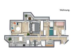 Viel Raum für Ihre Wohnideen: Attraktive 4-Zimmerwohnung mit zwei Balkonen und Garage – Die vollständige Adresse der Immobilie erhältst du vom Anbieter., 76131 Rintheim, Karlsruhe – Vorschaubild 27