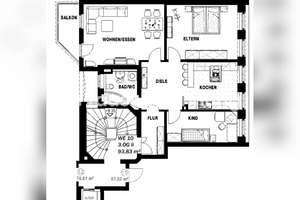 Tauschwohnung: 3-Raum-Wohnung in Leipzig Südwest gegen 4 od. 5-Raum-Wohng. – 4229 Plagwitz, Leipzig – Vorschaubild 2