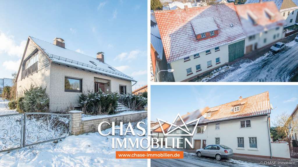 Immobilie in Rollshausen - TOP Immobilienpaket - 1x hochwertiges Ein-/Zweifamilienhaus + 2x vermietete Häuser in Rollshausen! - Bild 0