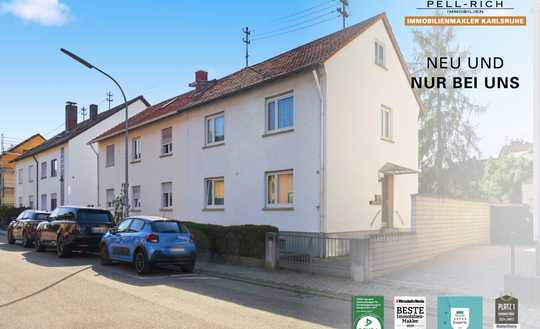 ZWEIFACH STARK: Vermietetes ZFH mit großem Grundstück und Entwicklungspotenzial in KA-Neureut