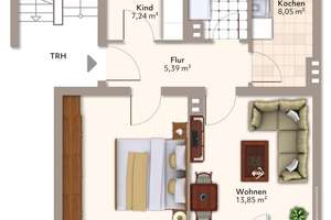 Helle 3-Raum-Wohnung in Stadtfeld West – Hannoversche Straße 10, 39110 Stadtfeld West, Magdeburg – Vorschaubild 11