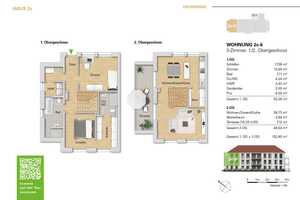 ***Neubau 3 Zi.-Maisonette-Wohnung im 1.OG+2.OG, WE 2c-6 als Erstbezug mit großer Terrasse*** – Pfinztalstr. 2c, 76227 Karlsruhe – Vorschaubild 1