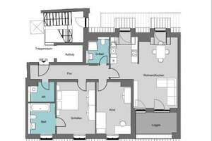Modernes Wohnen: 3-Zimmer-Wohnung mit Loggia im Zentrum-Ost – Kreuzstraße 21, 4103 Zentrum-Ost, Leipzig – Vorschaubild 10