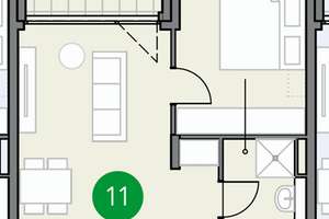 Stilvolle 2-Zimmer-Neubauwohnung mit Loggia & Tiefgarage  – zentrumsnah in Regensburg-West – Prüfeninger Straße 78, 93049 Westenviertel, Regensburg – Vorschaubild 9