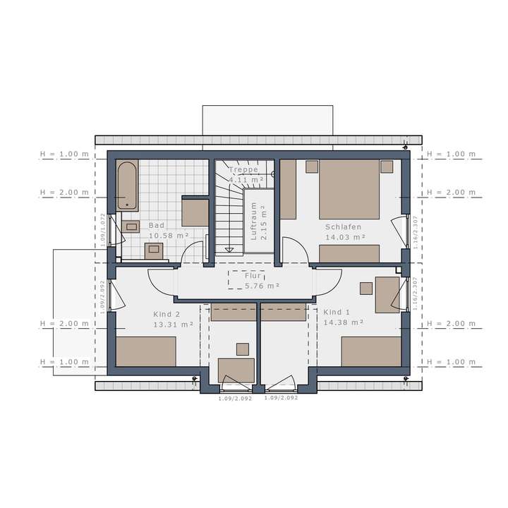 Grundriss Obergeschoss