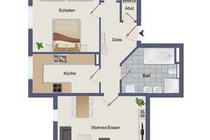 Gepflegte Dreizimmerwohnung mit Balkon und TG-Stellplatz in A.-Haunstetten zu verkaufen – Die vollständige Adresse der Immobilie erhältst du vom Anbieter., 86179 Haunstetten-Ost, Augsburg – Vorschaubild 13