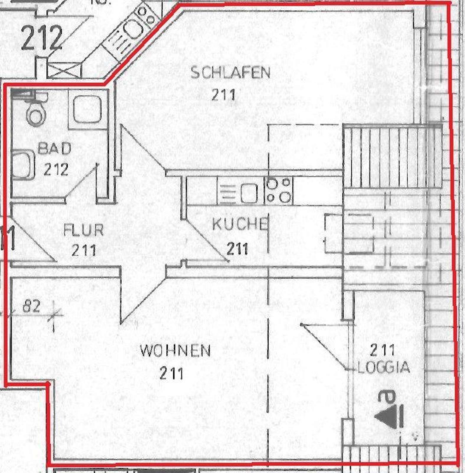 Helle 2-Zimmer-DG-Wohnung mit gemütlicher Loggia und Tiefgaragenstellplatz in Göttingen-Weende