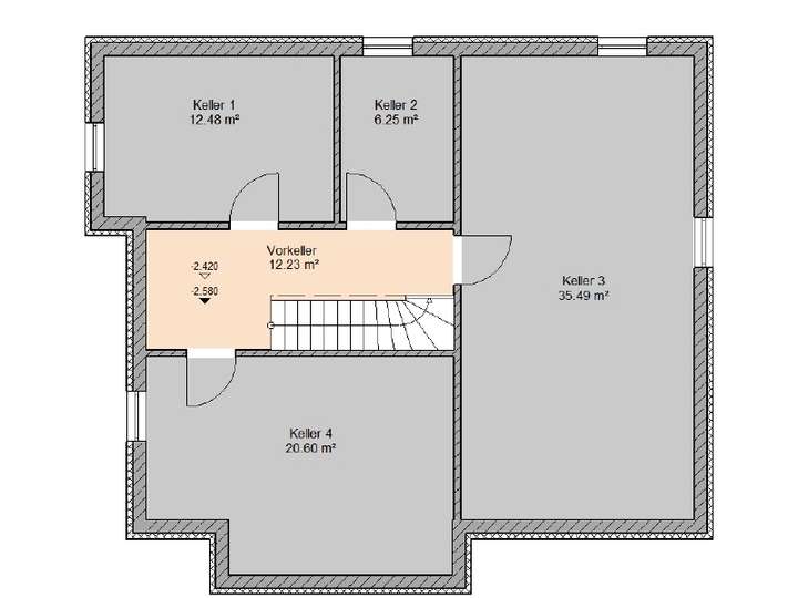 Grundriss Keller