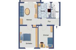Gemütliche 3-Zimmerwohnung in ruhiger Lage in Bochum-Wattenscheid – Lahmbecke 19, 44866 Leithe, Bochum – Vorschaubild 13