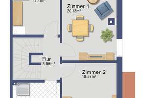 Modernes Familienhaus mit Dachterrasse, Sauna und Südwestgarten in Wiesbaden-Nordenstadt – Die vollständige Adresse der Immobilie erhältst du vom Anbieter., 65205 Nordenstadt, Wiesbaden – Vorschaubild 18